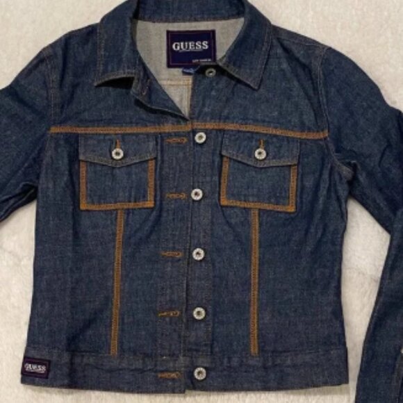 Rare Vintage Guess Denim Jacket – Perfect Condition, Size Medium - Picture 2 of 8